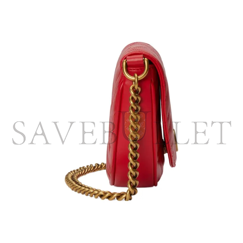 G*u*i gg marmont quilted chain mini bag 746431 (20*14.5*4cm)